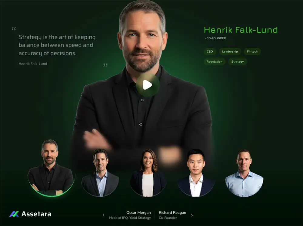 Assetara AI leadership team and co-founder portrait